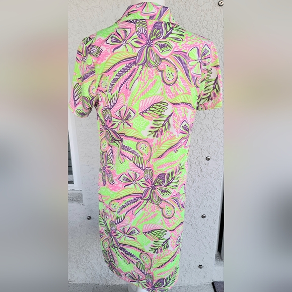 Stella Parker Floral Green and Pink Dress - Picture 3 of 7